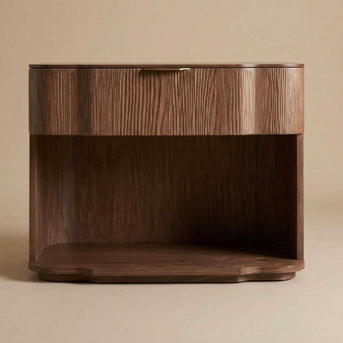 Contour Wood Bedside Table