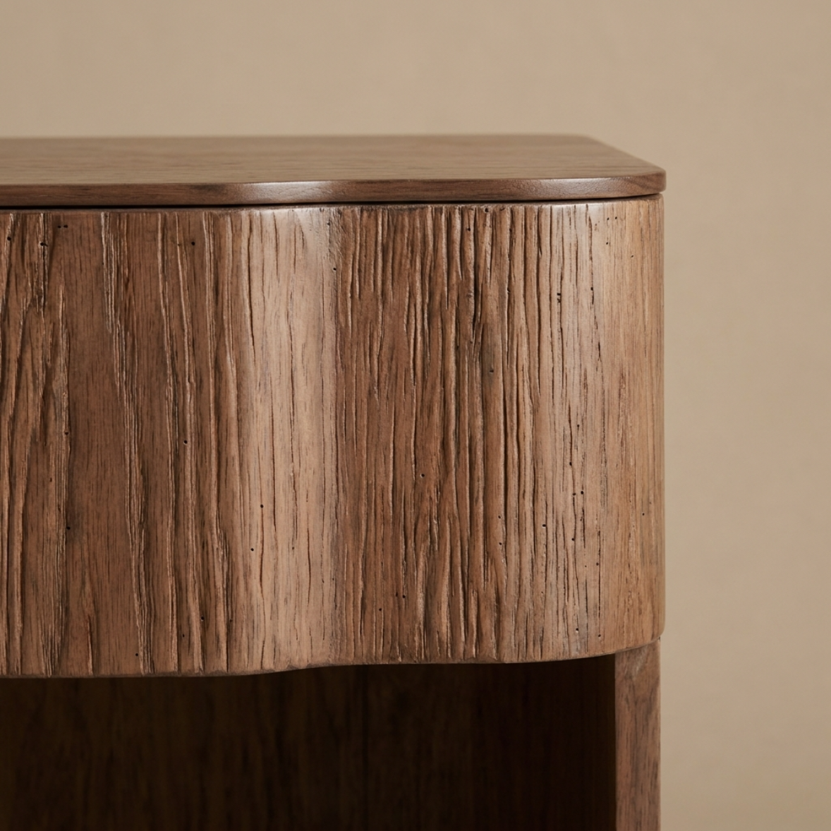 Contour Wood Bedside Table