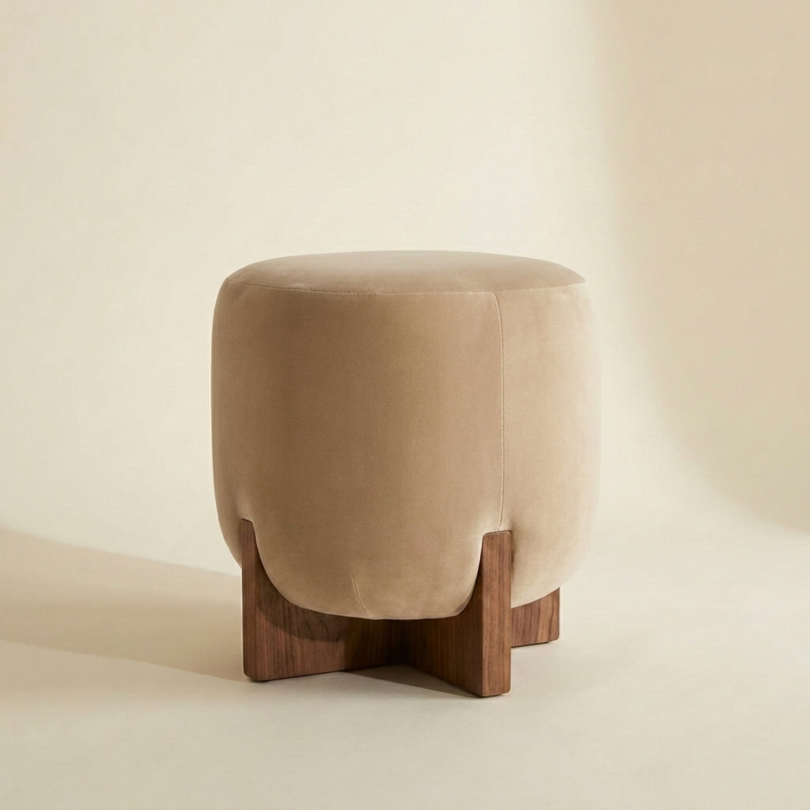 ORA Velvet Ottoman
