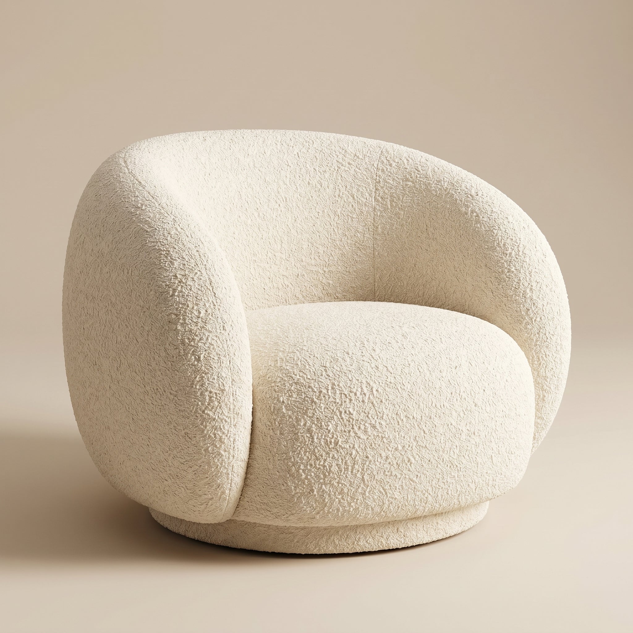 Sculptural Barrel Lounge Chair