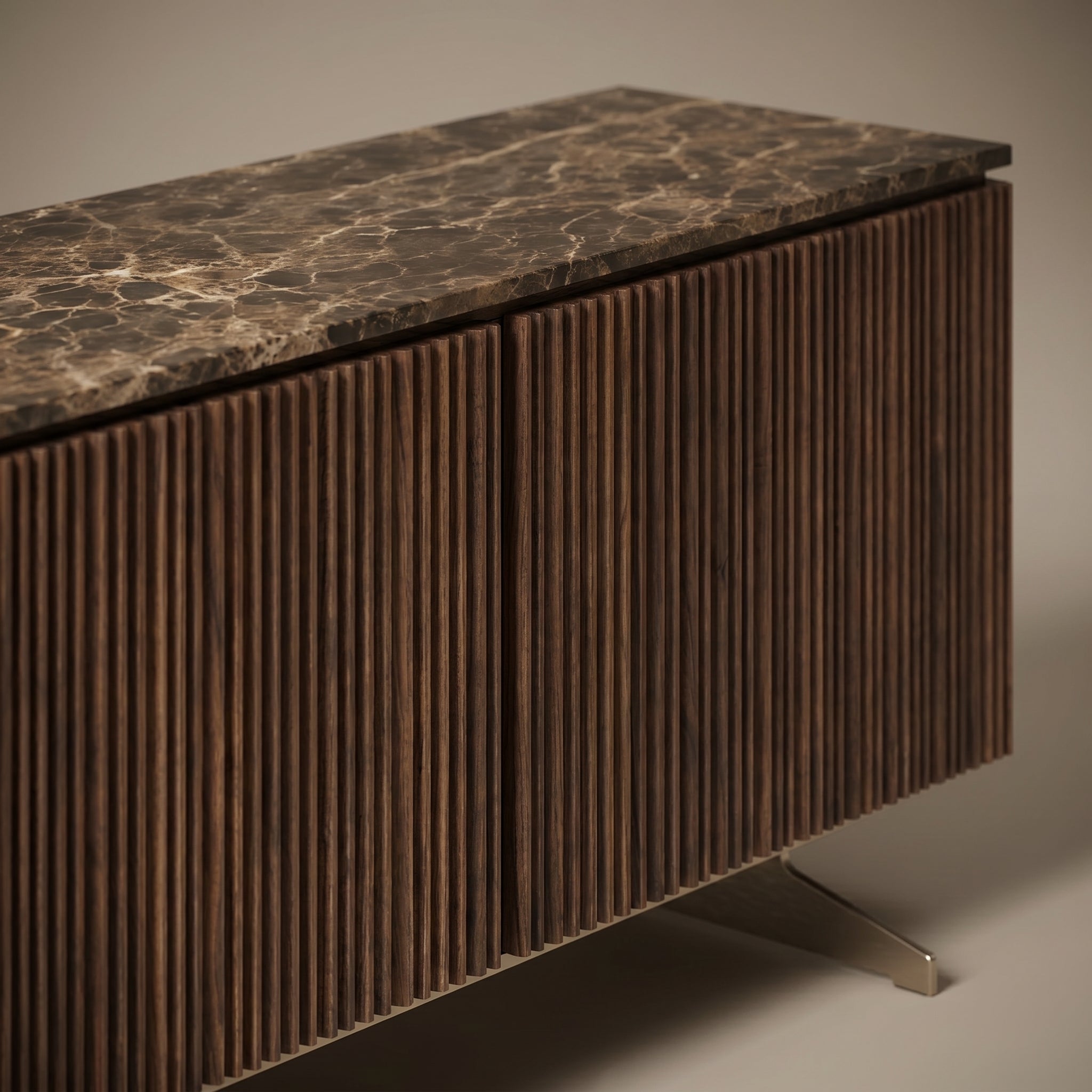 AUREN Dark Marble Media Console