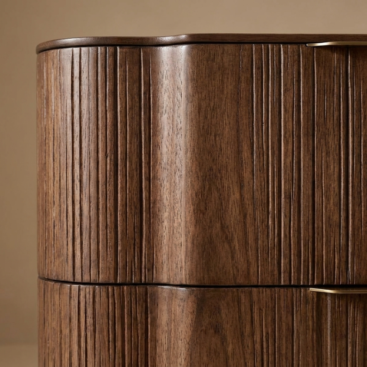 Contour Wood Bedside Table