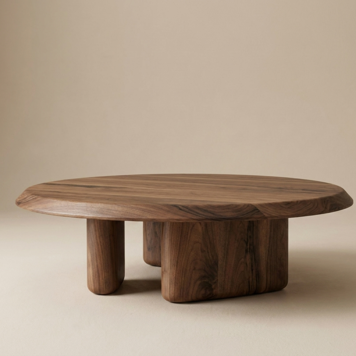 Natural Oak Round Coffee Table