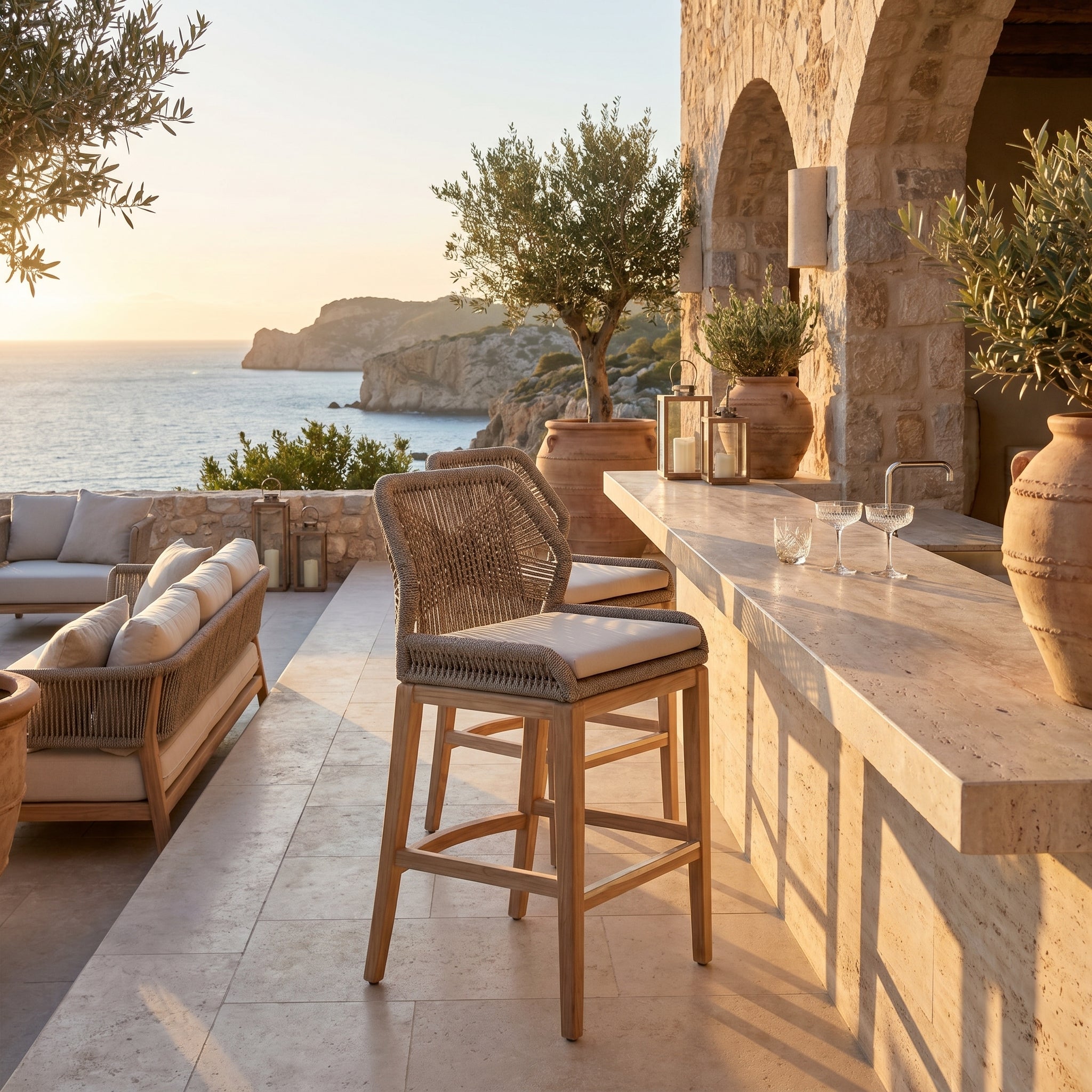 Milai Outdoor Bar Stool