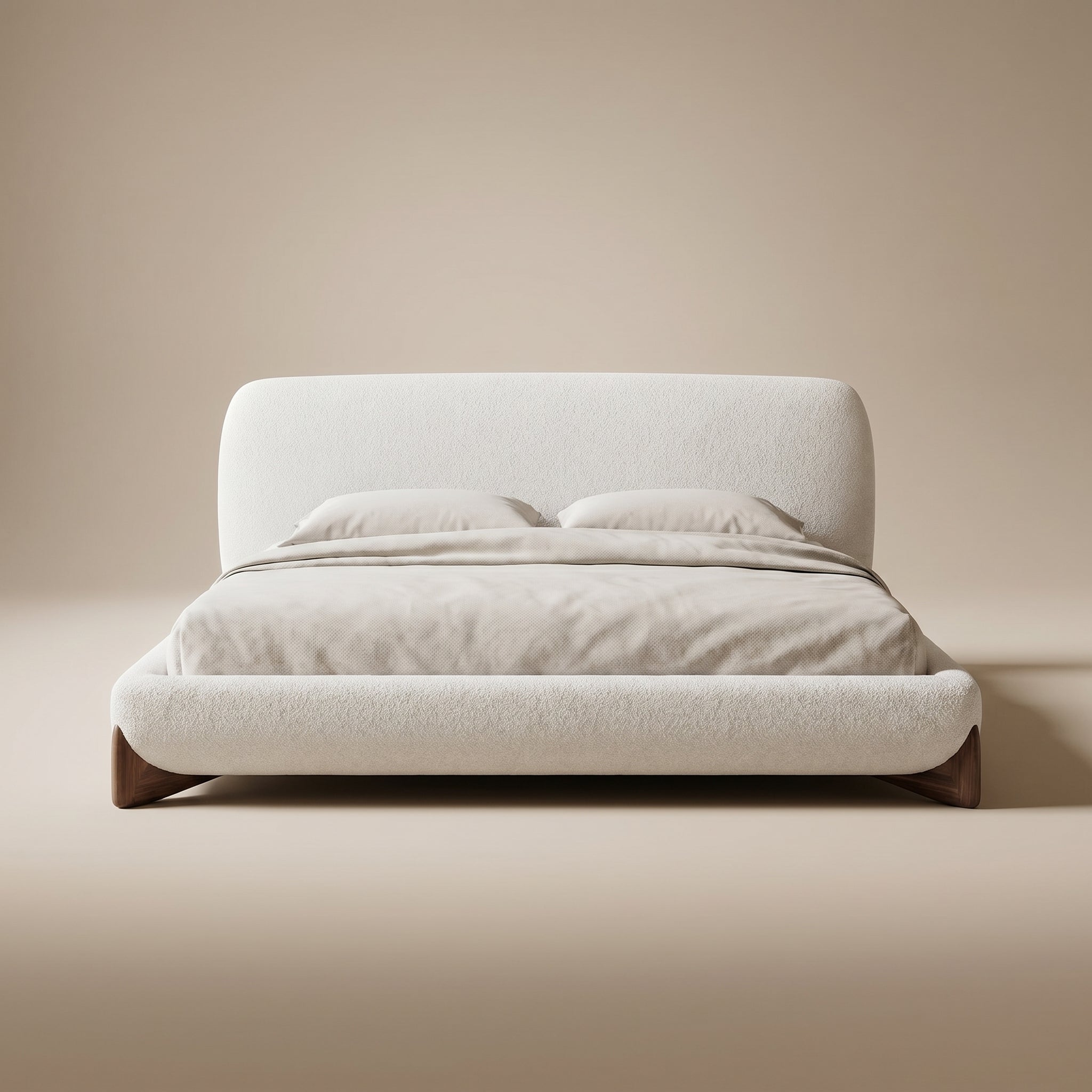 Curved Upholstered Bed