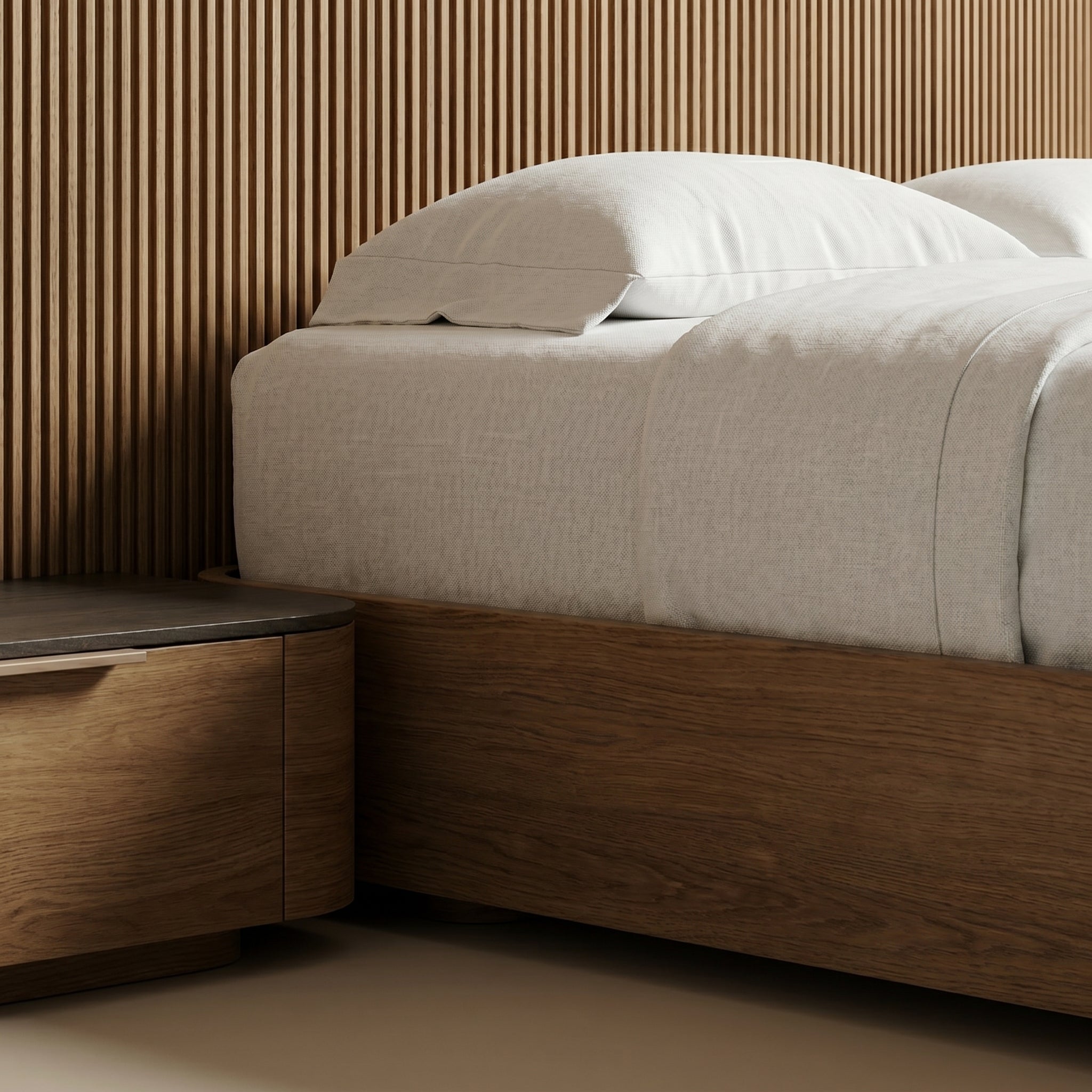 Soft Arch Upholstered Bed