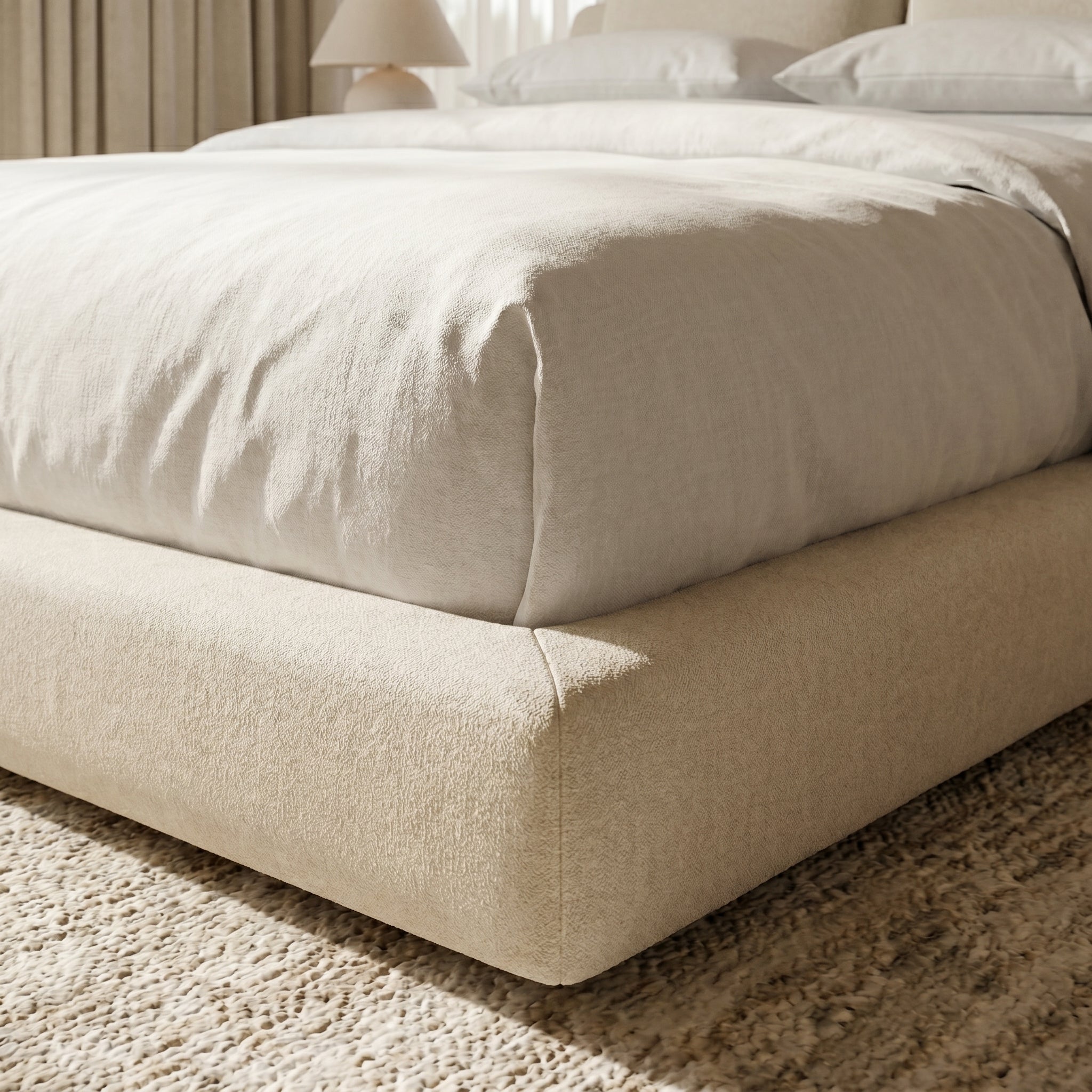 Tall Upholstered Bed