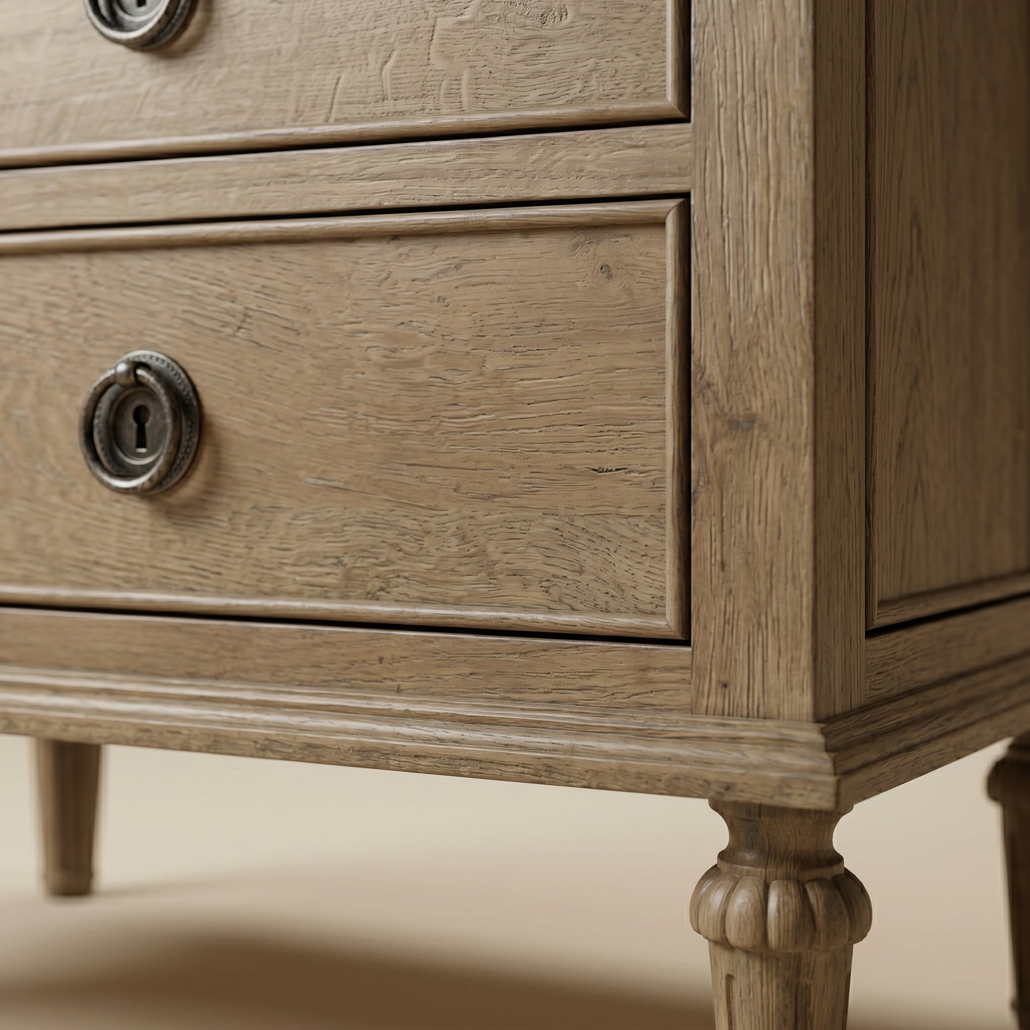 Classic Wood Bedside Table