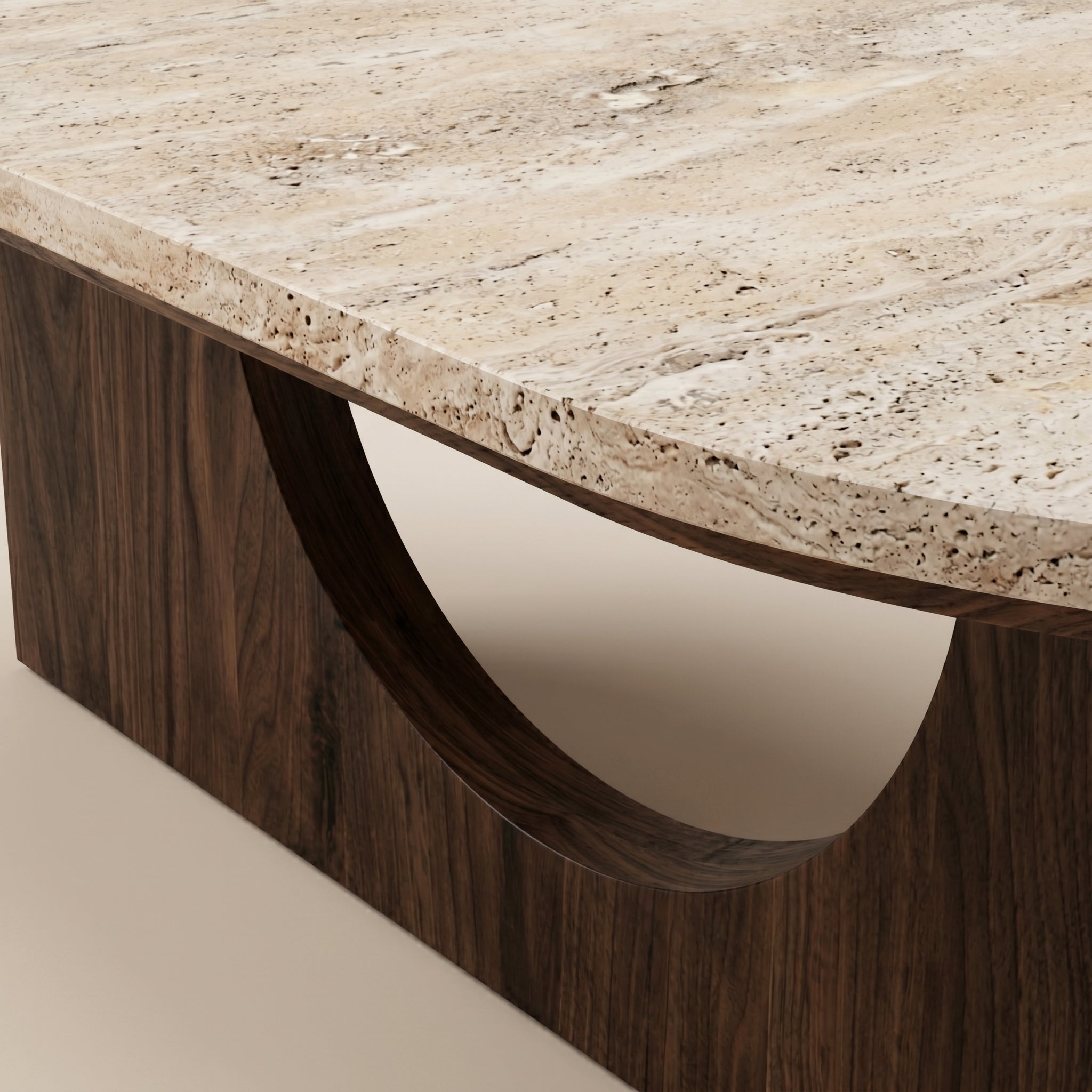 Sculptural Stone Coffee Table