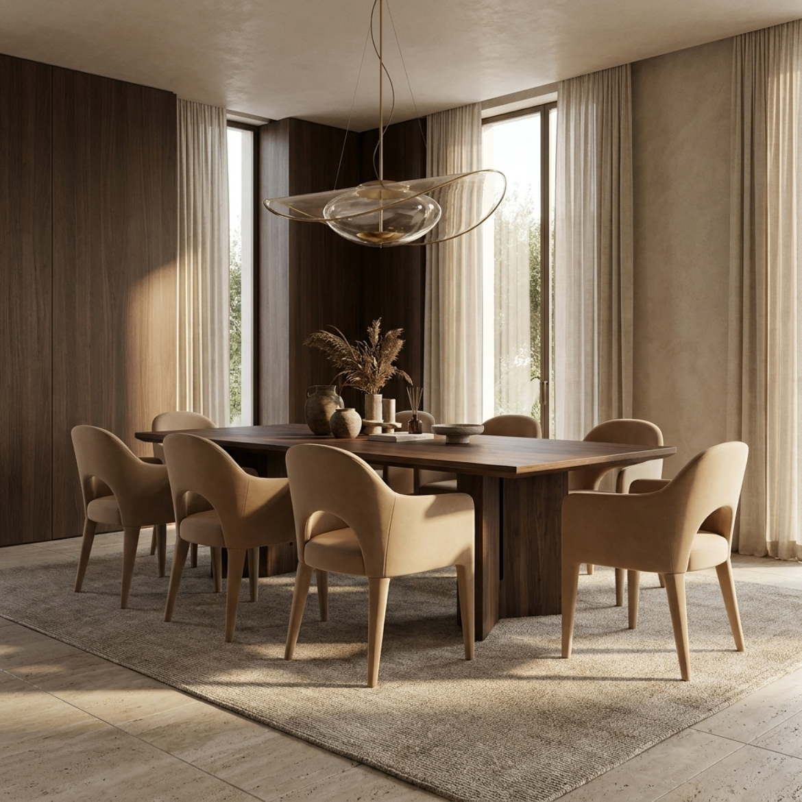 BIANCA Bouclé Dining Chair