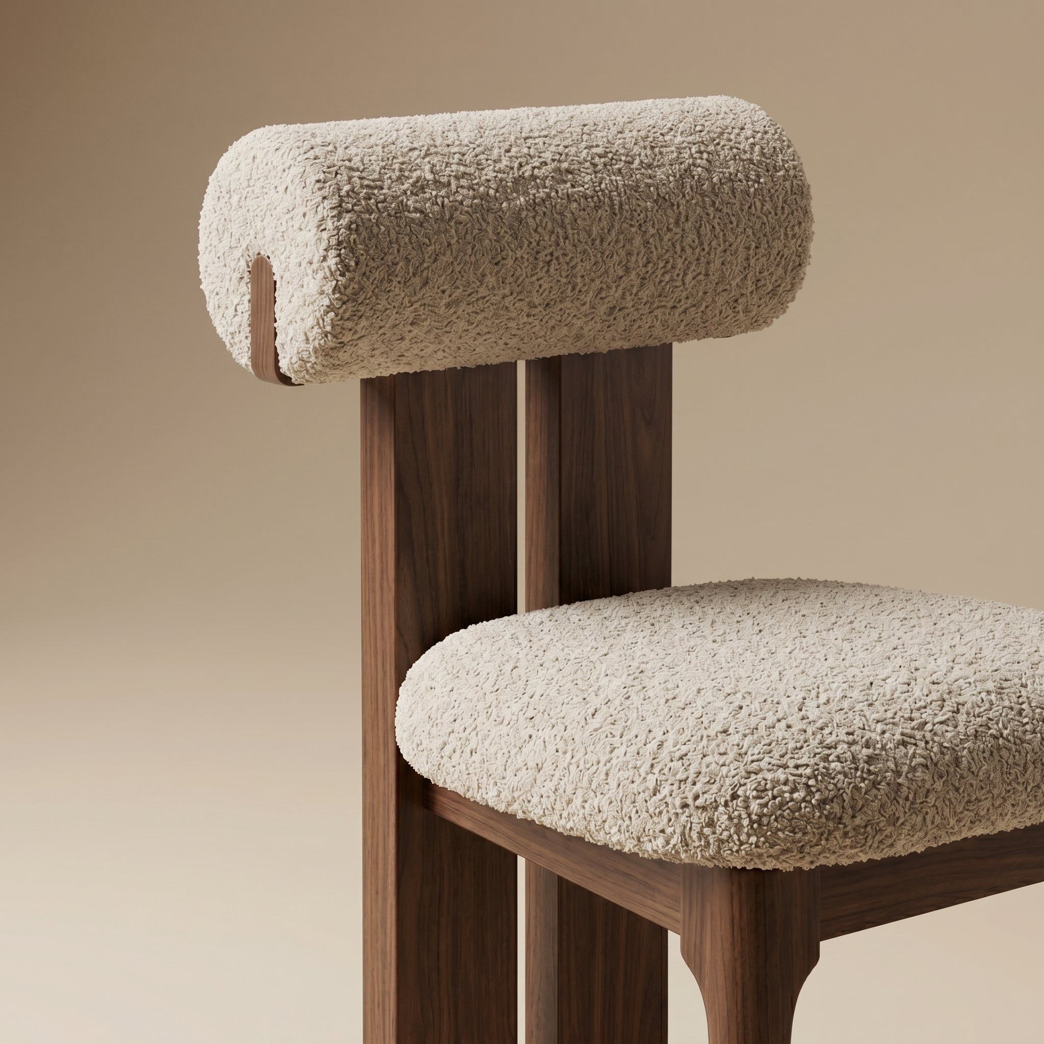 Walnut Frame Desk Chair