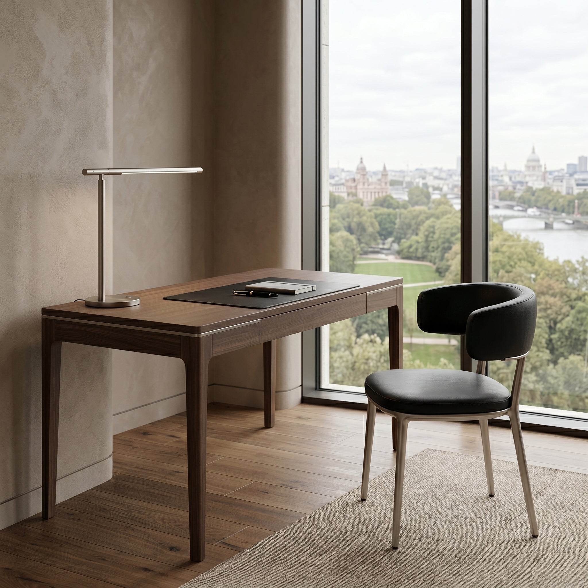 Curved Back Desk Chair