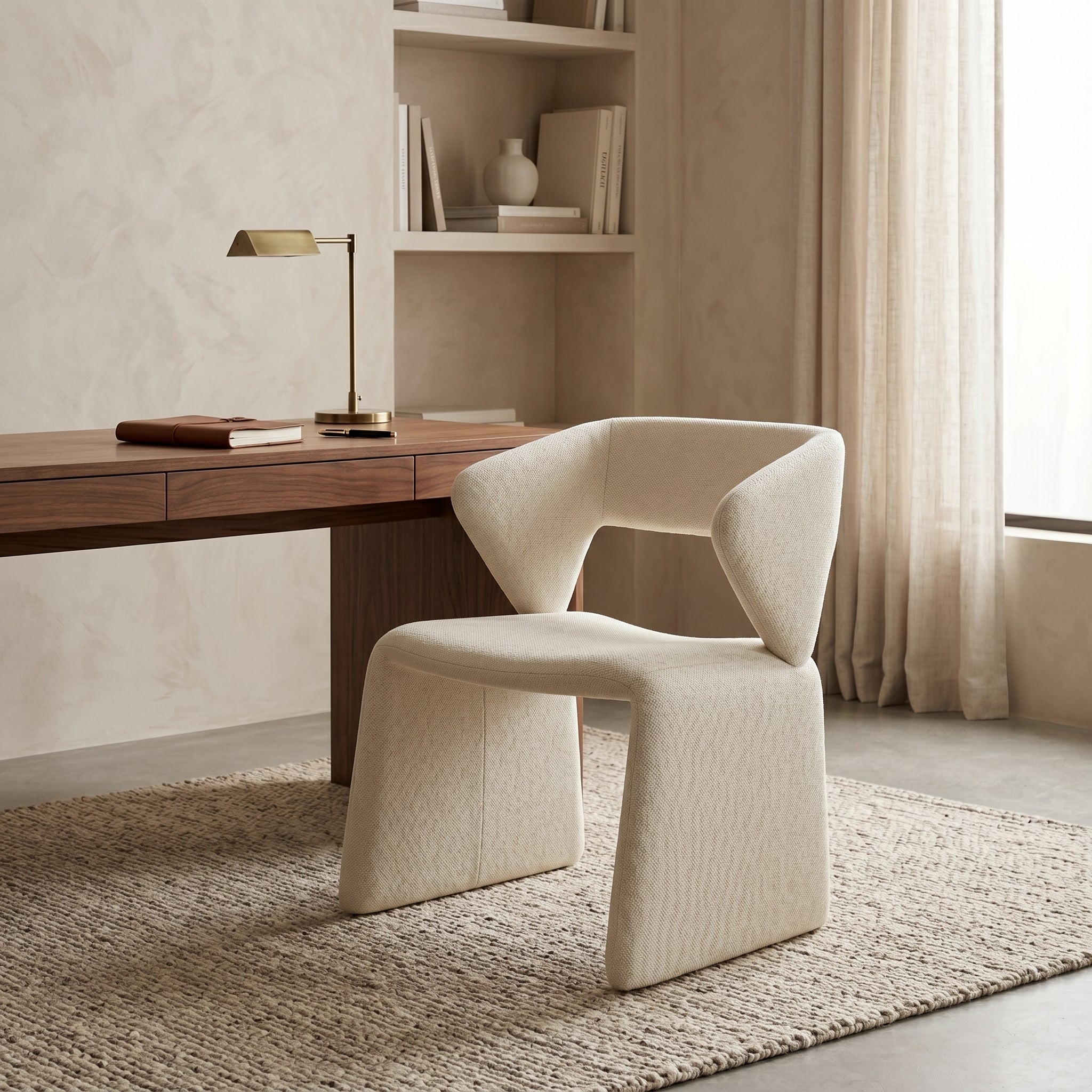 Sculptural Cutout Desk Chair