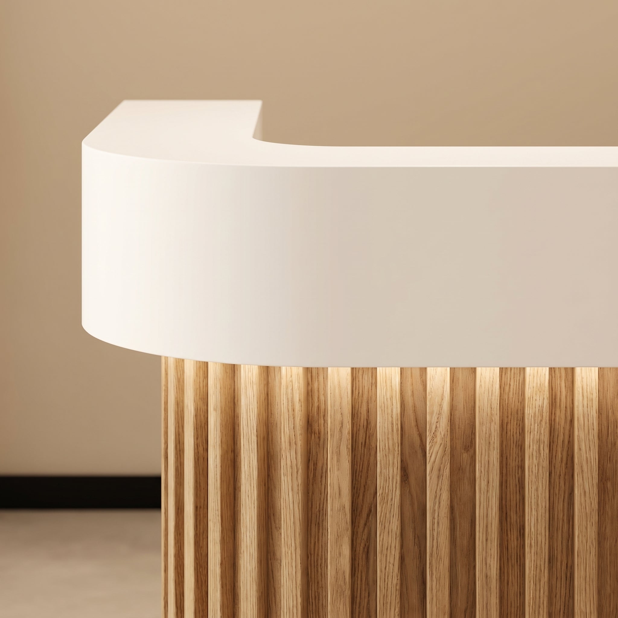 Linear Glow Reception Desk
