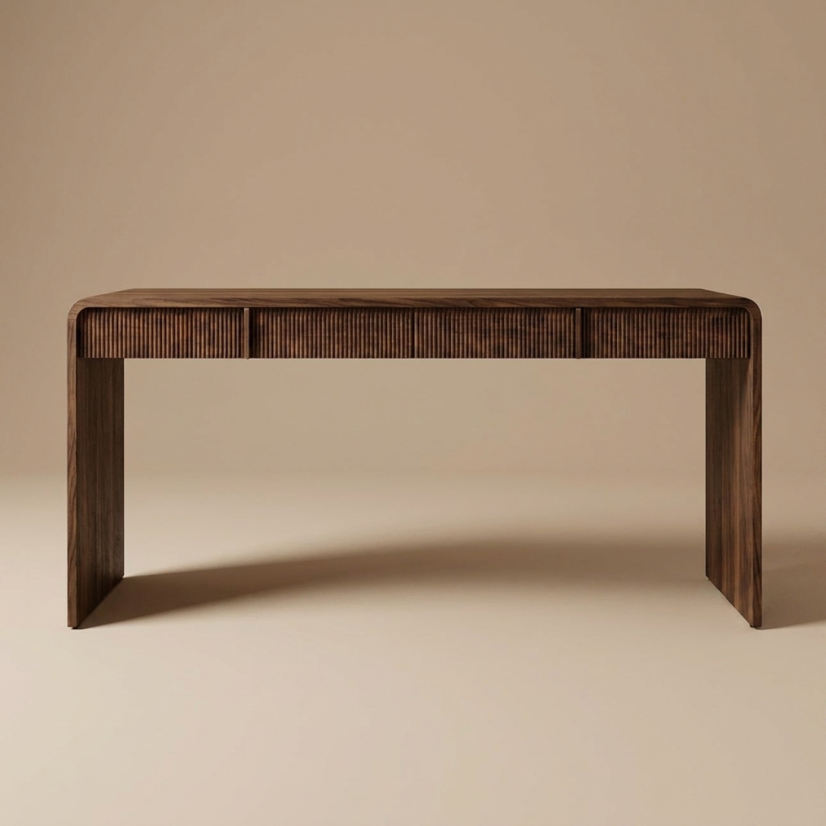 Fluted Panel Writing Desk