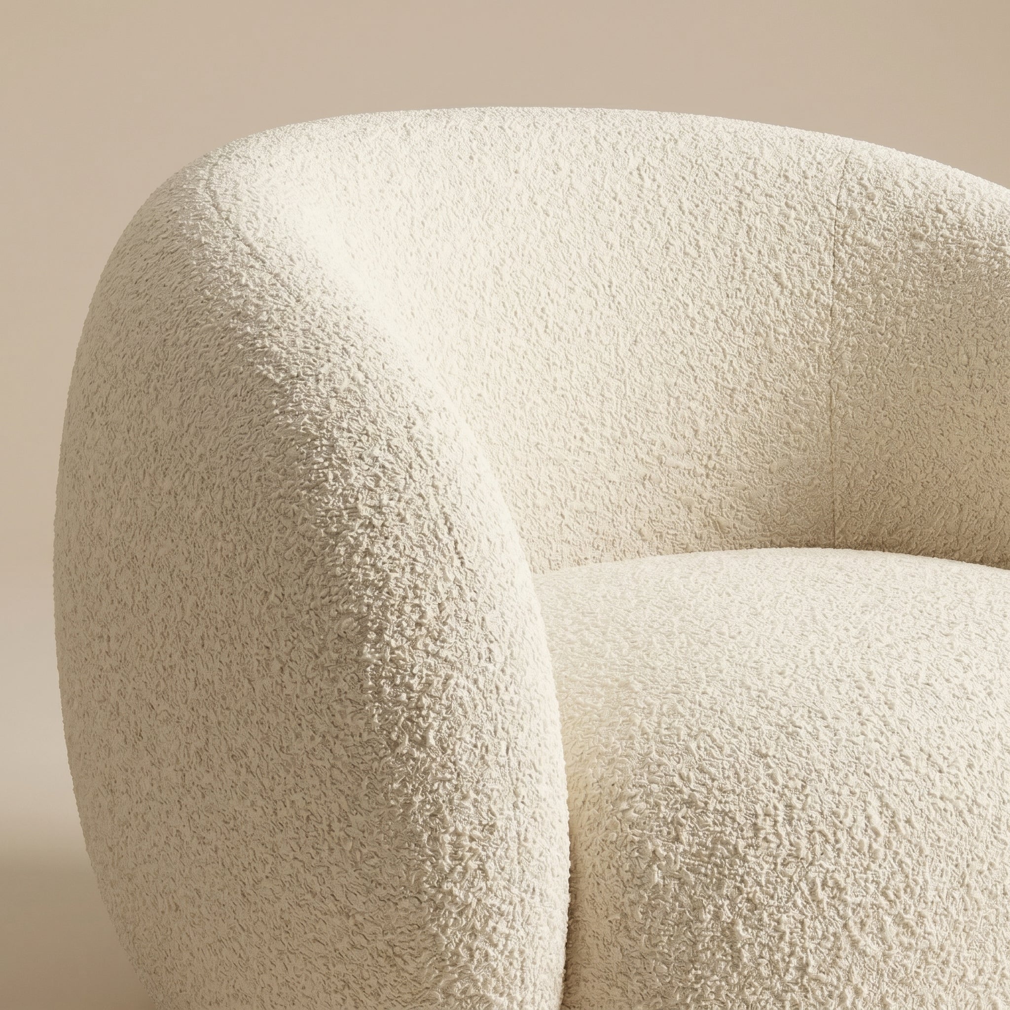 Sculptural Barrel Lounge Chair