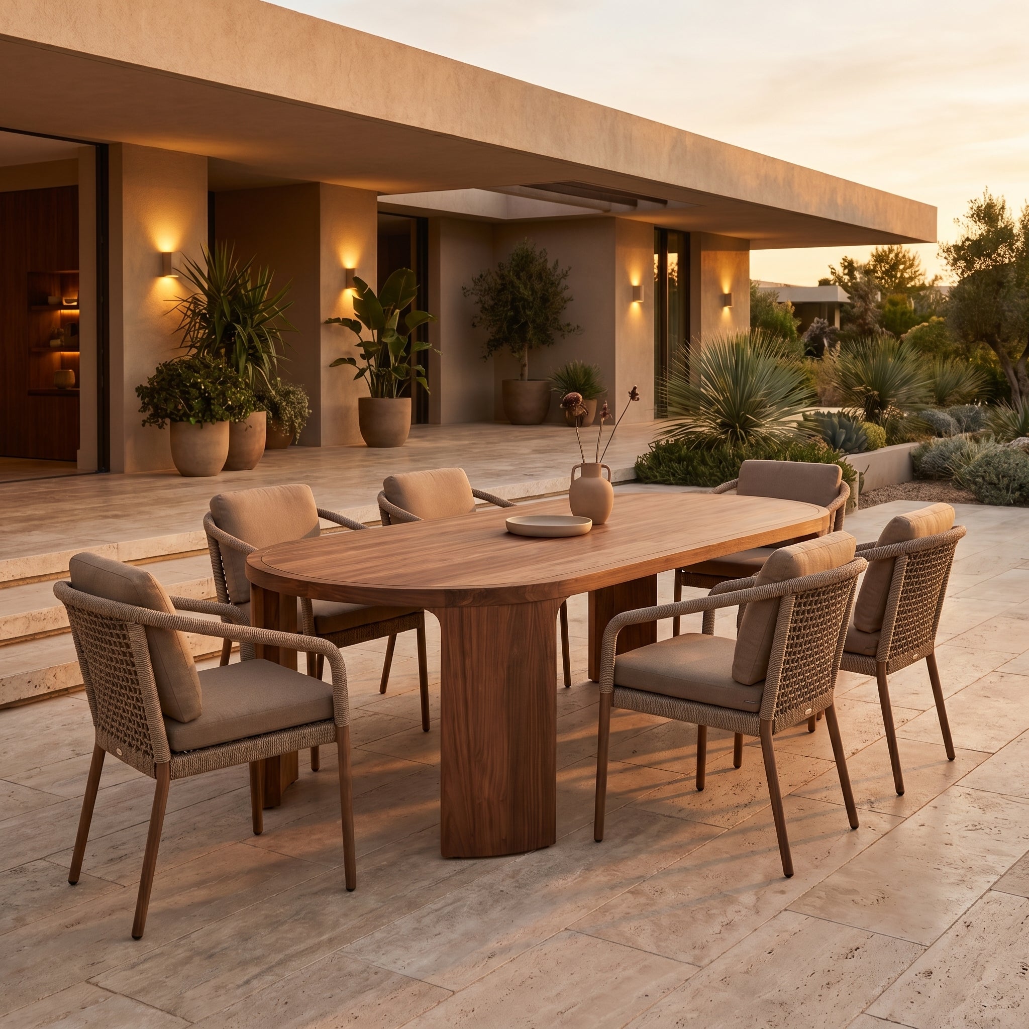 Outdoor Oval Dining Table