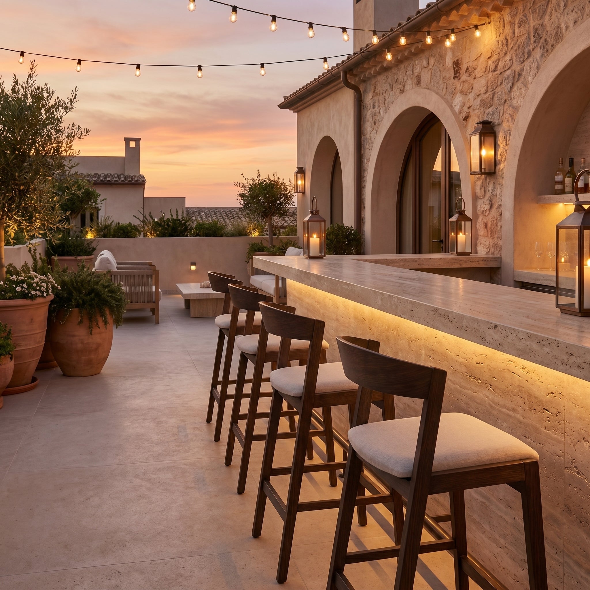 Noir Outdoor Bar Chair