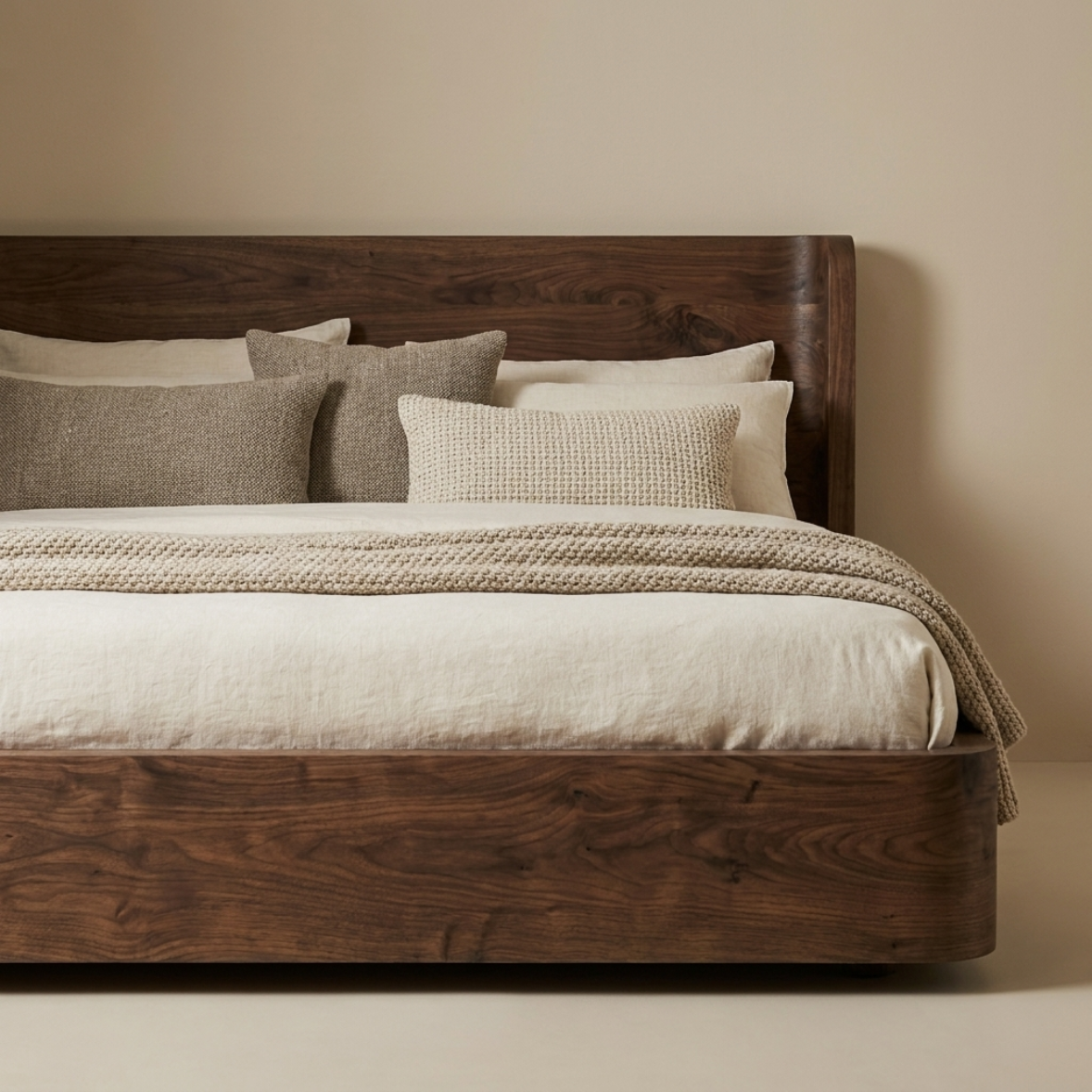Solid Wood Frame Bed