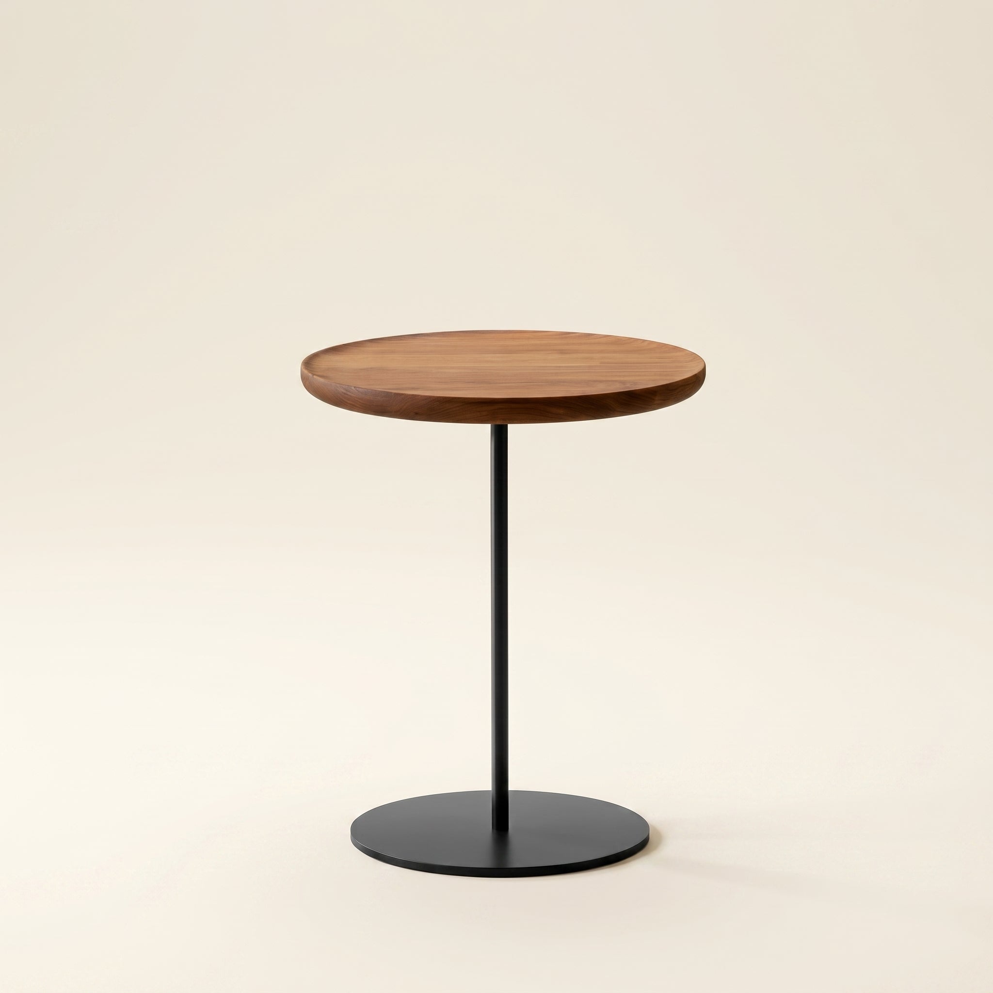 Minimal Steel Pedestal Side Table