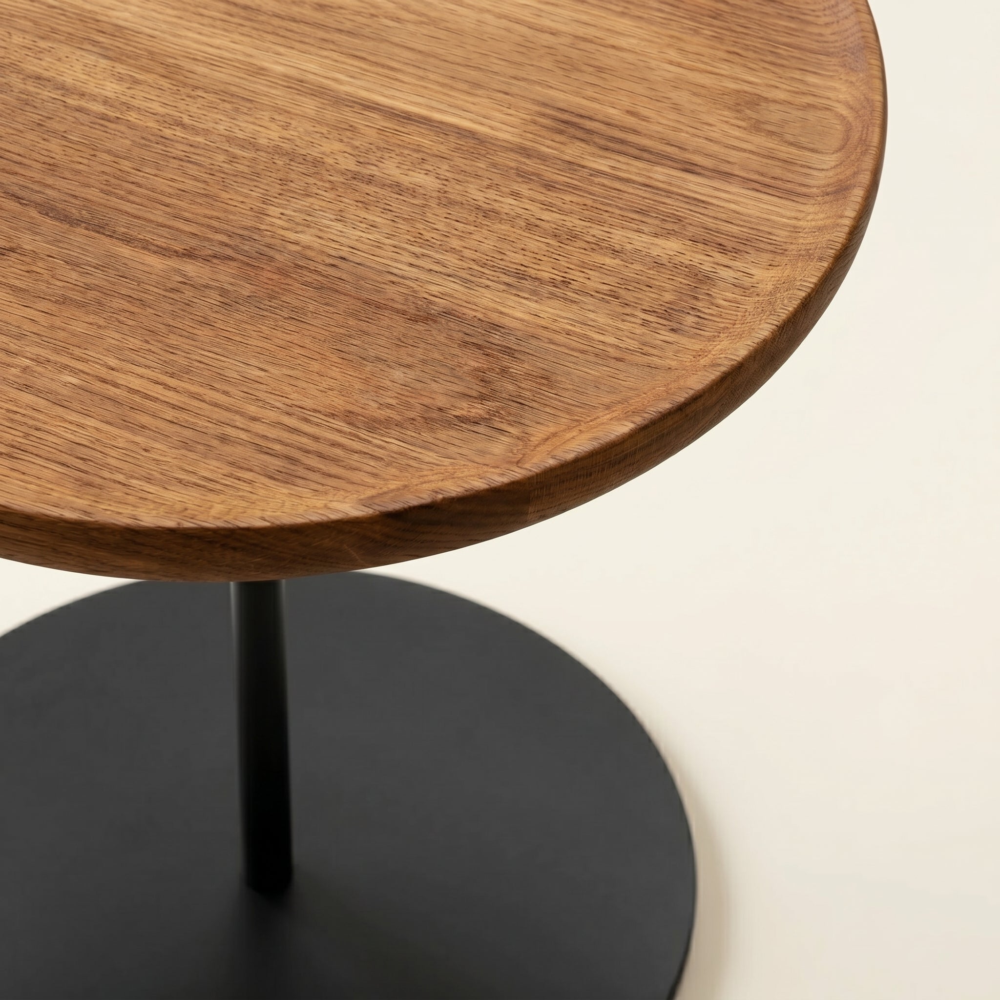 Minimal Steel Pedestal Side Table