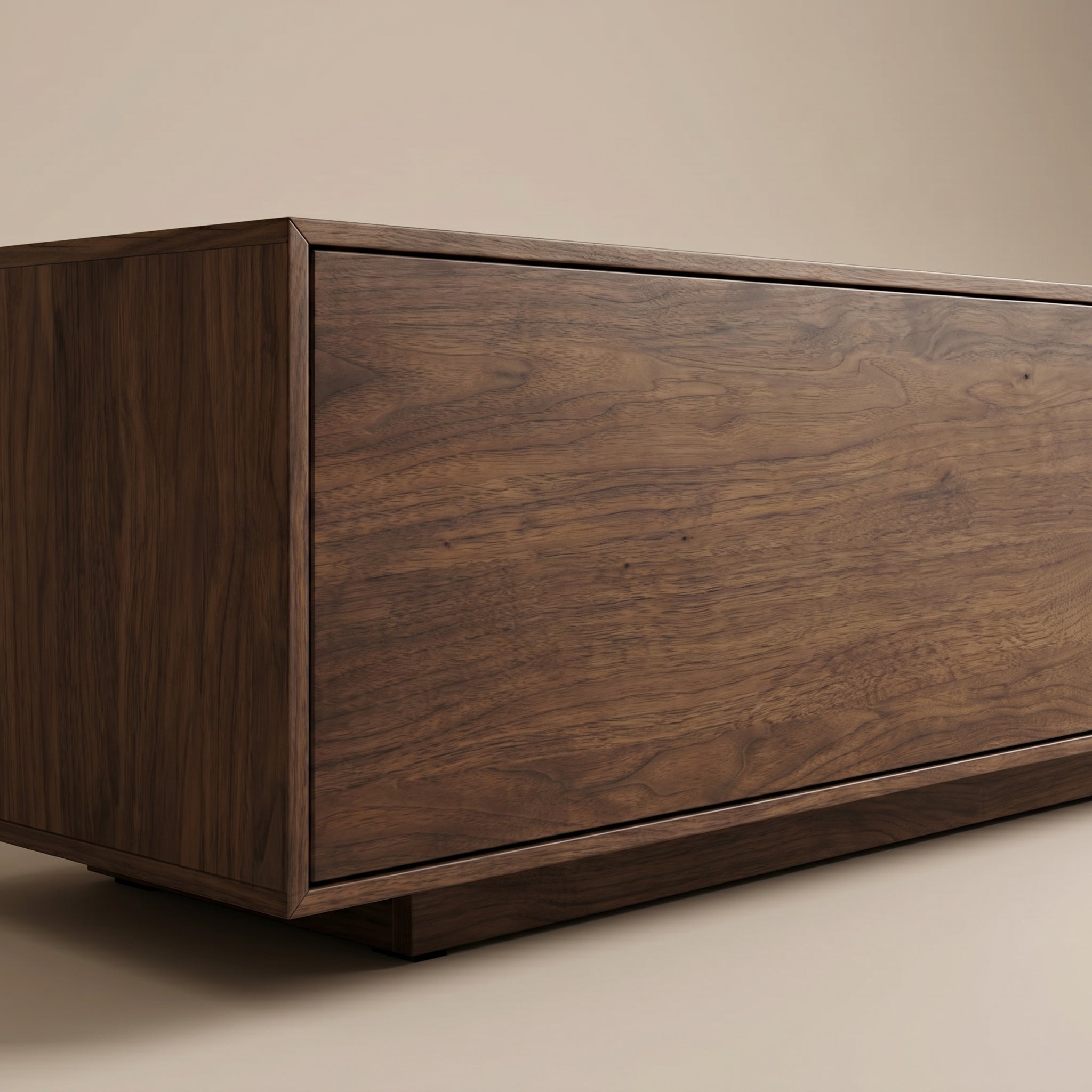 Smoked Walnut Media Console