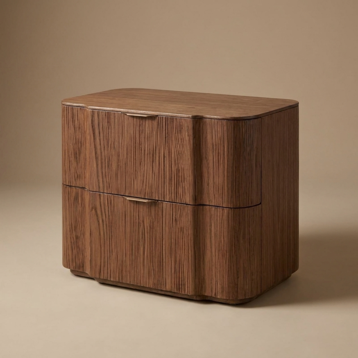 Contour Wood Bedside Table